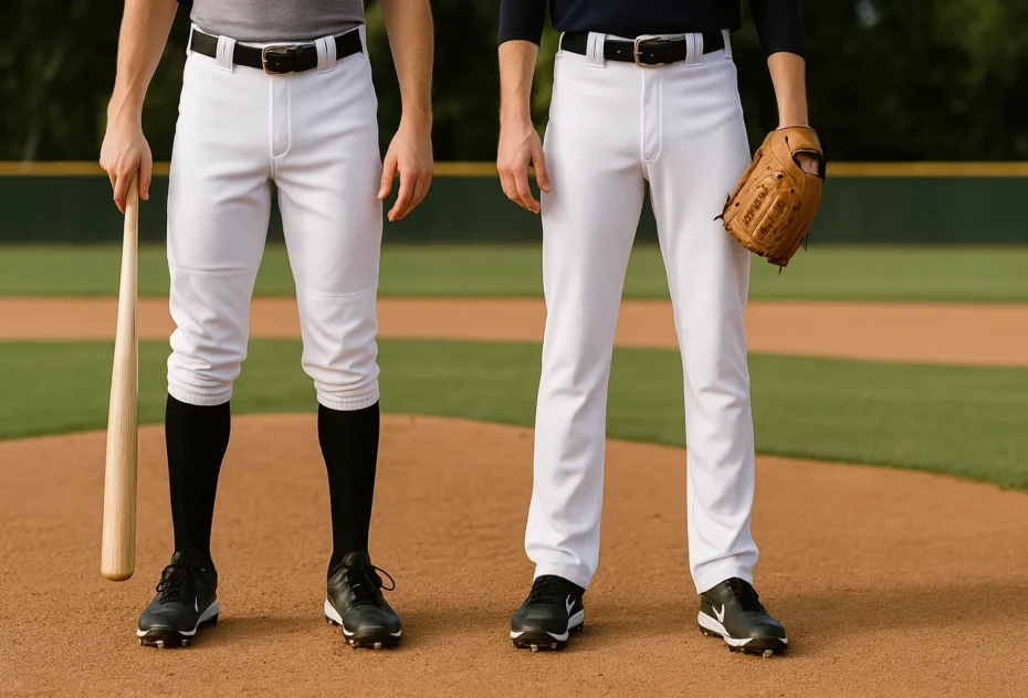 Softball pants vs baseball pants
