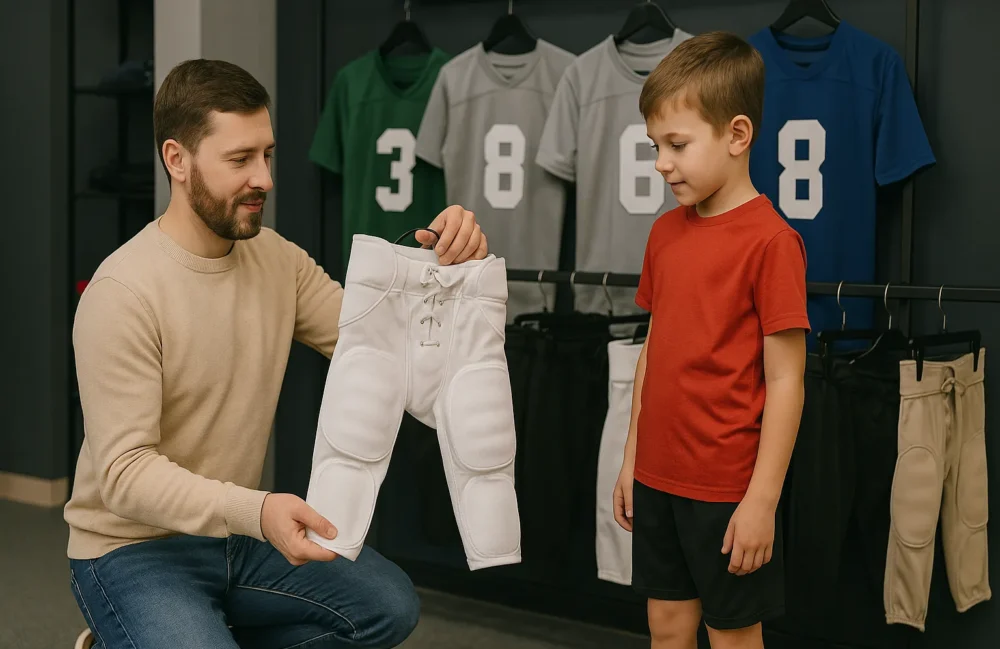 youth football pants with pads